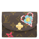 ルイヴィトン LOUIS VUITTON ポルトモネ ロザリ M12220 モノグラム×キャンディレッド モノグラムキャンバス コインケース ゴールド金具 茶 赤 小銭入れ ヴィヴィエンヌ