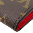 ルイヴィトン LOUIS VUITTON ポルトモネ ロザリ M12220 モノグラム×キャンディレッド モノグラムキャンバス コインケース ゴールド金具 茶 赤 小銭入れ ヴィヴィエンヌ
