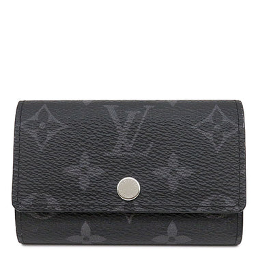 ルイヴィトン LOUIS VUITTON ミュルティクレ6 M82603 モノグラムエクリプス モノグラムエクリプス キーケース シルバー金具 黒 グレー