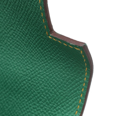 エルメス HERMES ケリー25 外縫い カクタス×ジョーヌドール ヴォーエプソン 2WAYバッグ マットゴールド金具 新品 未使用 緑 黄色 【PO品】