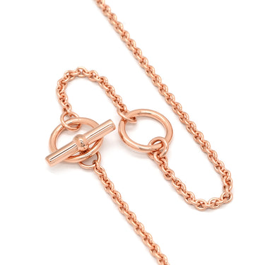 エルメス HERMES ミニマイヨン PM ペンダント ホワイト GP エナメル ネックレス ローズゴールド金具 白 PG金具 シェーヌダンクルモチーフ 新品 未使用
