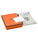 エルメス HERMES ミニマイヨン PM ペンダント ホワイト GP エナメル ネックレス ローズゴールド金具 白 PG金具 シェーヌダンクルモチーフ 新品 未使用