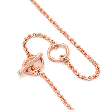 エルメス HERMES ミニマイヨン PM ペンダント ホワイト GP エナメル ネックレス ローズゴールド金具 白 PG金具 シェーヌダンクルモチーフ 新品 未使用