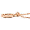 エルメス HERMES ミニマイヨン PM ペンダント マロングラッセ GP エナメル ネックレス ローズゴールド金具 PG金具 シェーヌダンクルモチーフ 新品 未使用