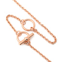 エルメス HERMES ミニマイヨン PM ペンダント マロングラッセ GP エナメル ネックレス ローズゴールド金具 PG金具 シェーヌダンクルモチーフ 新品 未使用