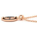 エルメス HERMES ミニマイヨン PM ペンダント ブラック GP エナメル ネックレス ローズゴールド金具 PG金具 黒 シェーヌダンクルモチーフ 新品 未使用