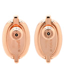 エルメス HERMES ミニマイヨン ホワイト GP エナメル ピアス ローズゴールド金具 シェーヌダンクル ピンクゴールド 新品 未使用