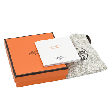 エルメス HERMES ミニマイヨン ホワイト GP エナメル ピアス ローズゴールド金具 シェーヌダンクル ピンクゴールド 新品 未使用