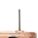 エルメス HERMES ミニマイヨン ヴェールフィズ GP エナメル ピアス ローズゴールド金具 シェーヌダンクル ピンクゴールド 新品 未使用