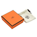 エルメス HERMES ミニマイヨン ネイビー メタル エナメル ピアス シルバー金具 シェーヌダンクル 新品 未使用
