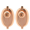 エルメス HERMES ミニマイヨン ブラック GP エナメル ピアス ローズゴールド金具 シェーヌダンクル ピンクゴールド 新品 未使用