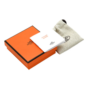 エルメス HERMES ミニマイヨン ブラック GP エナメル ピアス ローズゴールド金具 シェーヌダンクル ピンクゴールド 新品 未使用