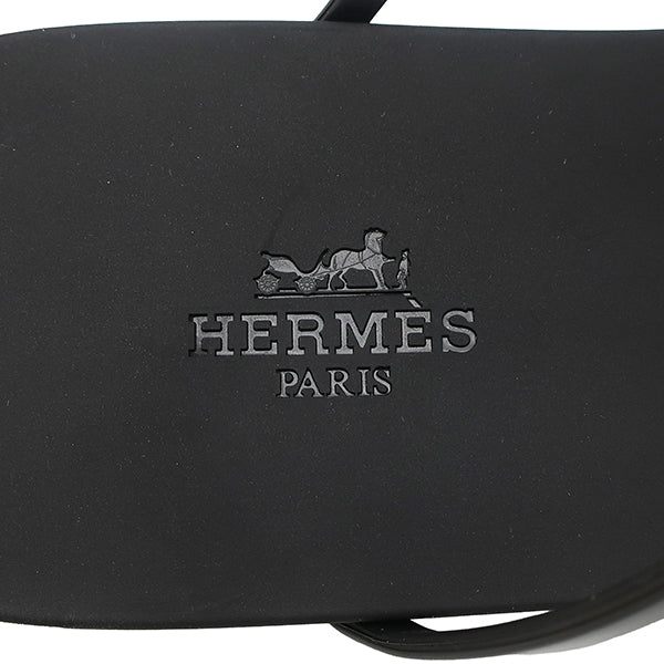 エルメス HERMES ミコノス H261179Z ブラック ポリウレタン ゴム #39