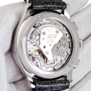 腕時計 ティソ TISSOT ヘリテージ クロノジャネイロ Z199 T66.1.428.52 手巻き メンズ ブラック クロノグラフ デイト 限定
