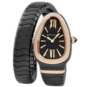 腕時計 ブルガリ BVLGARI セルペンティ スピガ SPC35BG 102735 クオーツ レディース K18PG×セラミック コンビ ブラック