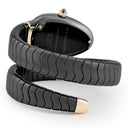 腕時計 ブルガリ BVLGARI セルペンティ スピガ SPC35BG 102735 クオーツ レディース K18PG×セラミック コンビ ブラック