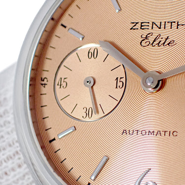 腕時計 ゼニス ZENITH エリート ミディアムサイズ 17/01.0050.680/71 自動巻き レディース サーモンピンク スモールセコンド