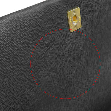 シャネル CHANEL トップハンドル ブラック キャビアスキン 2WAYバッグ ヴィンテージ金具 ココマーク ハンドバッグ ショルダー