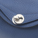 エルメス HERMES リンディ 20 ミニ ブルータイ トリヨンクレマンス ショルダーバッグ シルバー金具 青 2025年製