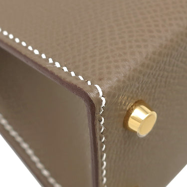 エルメス HERMES ミニケリードゥ 外縫い エプソン ヴォーエプソン 2WAYバッグ ゴールド金具 新品 未使用 2026年製