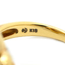 タサキ TASAKI マベパール 13.5ｍｍ ダイヤモンド パールホワイト×イエローゴールド K18YG パール ダイヤモンド リング 指輪 TASAKI 真珠 Au750 18K YG ハーフパールシェイプ 12号