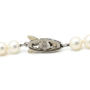 ミキモト MIKIMOTO あこやパール ロング パールホワイト×ホワイトゴールド パール K14WG ネックレス MIKIMOTO 真珠 14K WG 2連