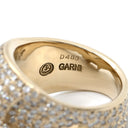 ガルニ GARNI スカル フルパヴェ ダイヤモンド イエローゴールド K18YG ダイヤモンド リング 指輪 Au750 18K 18金 ドクロ 髑髏 フルダイヤ 18.5号