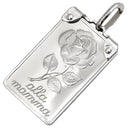 ウノアエレ UNOAERRE ローズ 薔薇 プレート ホワイトゴールド K18WG ペンダントトップ alla mamma 18K 750 WG ネックレストップ
