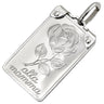 ウノアエレ UNOAERRE ローズ 薔薇 プレート ホワイトゴールド K18WG ペンダントトップ alla mamma 18K 750 WG ネックレストップ