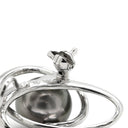 タサキ TASAKI 黒蝶パール 9.8mm シルバーグレー×プラチナシルバー Pt900 パール ブローチ TASAKI ブラック 真珠 プラチナ Pt900 ペンダントトップ 2WAY