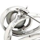 タサキ TASAKI 黒蝶パール 9.8mm シルバーグレー×プラチナシルバー Pt900 パール ブローチ TASAKI ブラック 真珠 プラチナ Pt900 ペンダントトップ 2WAY