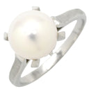 タサキ TASAKI パール 8.8mm パールホワイト×プラチナシルバー Pt900 パール リング 指輪 TASAKI プラチナ900 13.5号