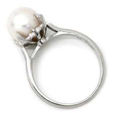 タサキ TASAKI パール 8.8mm パールホワイト×プラチナシルバー Pt900 パール リング 指輪 TASAKI プラチナ900 13.5号