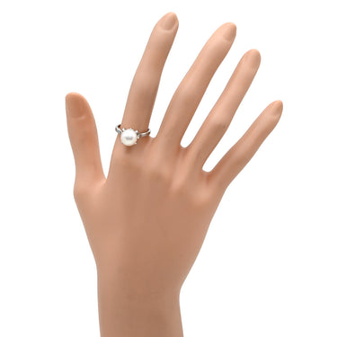 タサキ TASAKI パール 8.8mm パールホワイト×プラチナシルバー Pt900 パール リング 指輪 TASAKI プラチナ900 13.5号