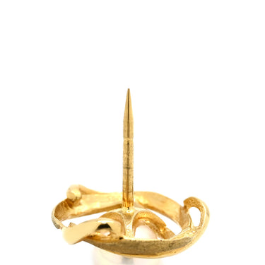 タサキ TASAKI パール 5.8mm タイタック パールホワイトXイエローゴールド K18YG パール タイピン 真珠 1粒 750AU 18K YG ピンブローチ