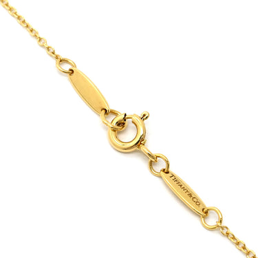 ティファニー Tiffany & Co ティアドロップ イエローゴールド K18YG ネックレス T＆Co. Au750 18K エルサペレッティ しずく
