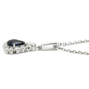 ミキモト MIKIMOTO ブルーサファイア ダイヤ ペンダント ブルー×ホワイトゴールド K14WG サファイア ダイヤモンド ネックレス MIKIMOTO 18K Au750 WG 他社製ネックレス