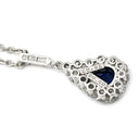 ミキモト MIKIMOTO ブルーサファイア ダイヤ ペンダント ブルー×ホワイトゴールド K14WG サファイア ダイヤモンド ネックレス MIKIMOTO 18K Au750 WG 他社製ネックレス