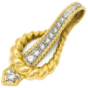 アトリエ アル Atelier Ar デザイン ダイヤモンド ペンダントトップ イエローゴールド K18YG Pt900 ダイヤモンド ペンダントトップ 18K 750 YG プラチナ パヴェ ネックレストップ
