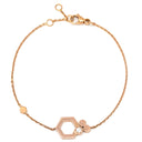 ショーメ CHAUMET ビー ドゥ ショーメ ハニカム ピンクゴールド K18PG ダイヤモンド ブレスレット Bee My Love 1P 1石 1粒 ダイヤモンド