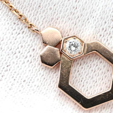 ショーメ CHAUMET ビー ドゥ ショーメ ハニカム ピンクゴールド K18PG ダイヤモンド ブレスレット Bee My Love 1P 1石 1粒 ダイヤモンド
