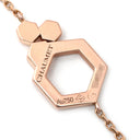 ショーメ CHAUMET ビー ドゥ ショーメ ハニカム ピンクゴールド K18PG ダイヤモンド ブレスレット Bee My Love 1P 1石 1粒 ダイヤモンド