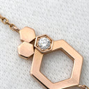 ショーメ CHAUMET ビー ドゥ ショーメ ハニカム ピンクゴールド K18PG ダイヤモンド ブレスレット Bee My Love 1P 1石 1粒 ダイヤモンド