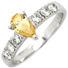 ロイヤルアッシャー ROYAL ASSCHER DIAMOND イエローダイヤモンド イエロー×プラチナシルバー Pt900 ダイヤモンド イエローダイヤモンド リング 指輪 プラチナ Pt900 SI-1 ダイア 11号