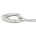 ティファニー Tiffany & Co オープンハート パヴェダイヤ 60019915 プラチナシルバー Pt950 ダイヤモンド ネックレス T&Co. プラチナ950 エルサペレッティ