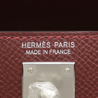 エルメス HERMES ミニケリードゥ 外縫い ルージュアッシュ×ゴールド×ベブラン ヴォーエプソン 2WAYバッグ シルバー金具 トリコロール 2025年製
