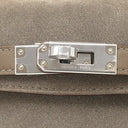 エルメス HERMES ミニケリードゥ テディ グリスカイユ×エトゥープ×エクリュ グリズリー ヴォースイフト ムートン 2WAYバッグ シルバー金具 2025年製