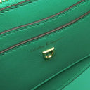 フェラガモ FERRAGAMO オーラ 212748 グリーン レザー 2WAYバッグ ゴールド金具 Aura ハンドバッグ ショルダーバッグ