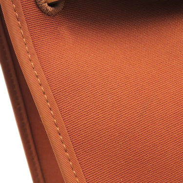 エルメス HERMES エールバッグジップPM 31 オレンジ×ナチュラル トワルオフィシエ ヴァッシュハンター 2WAYバッグ シルバー金具 茶 バイカラー