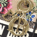 クリスチャン・ディオール Christian Dior レディ D-ライト M0500OEAU ピンクベージュ キャンバス 2WAYバッグ シャンパンゴールド金具 Petites Fleurs 花柄